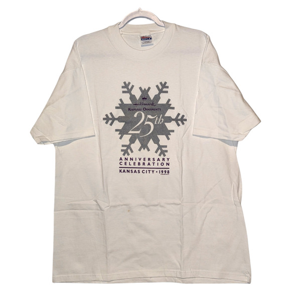 1998 Hallmark Keepsake Ornaments 25th Anniversary t shirt - Picture 1 of 6